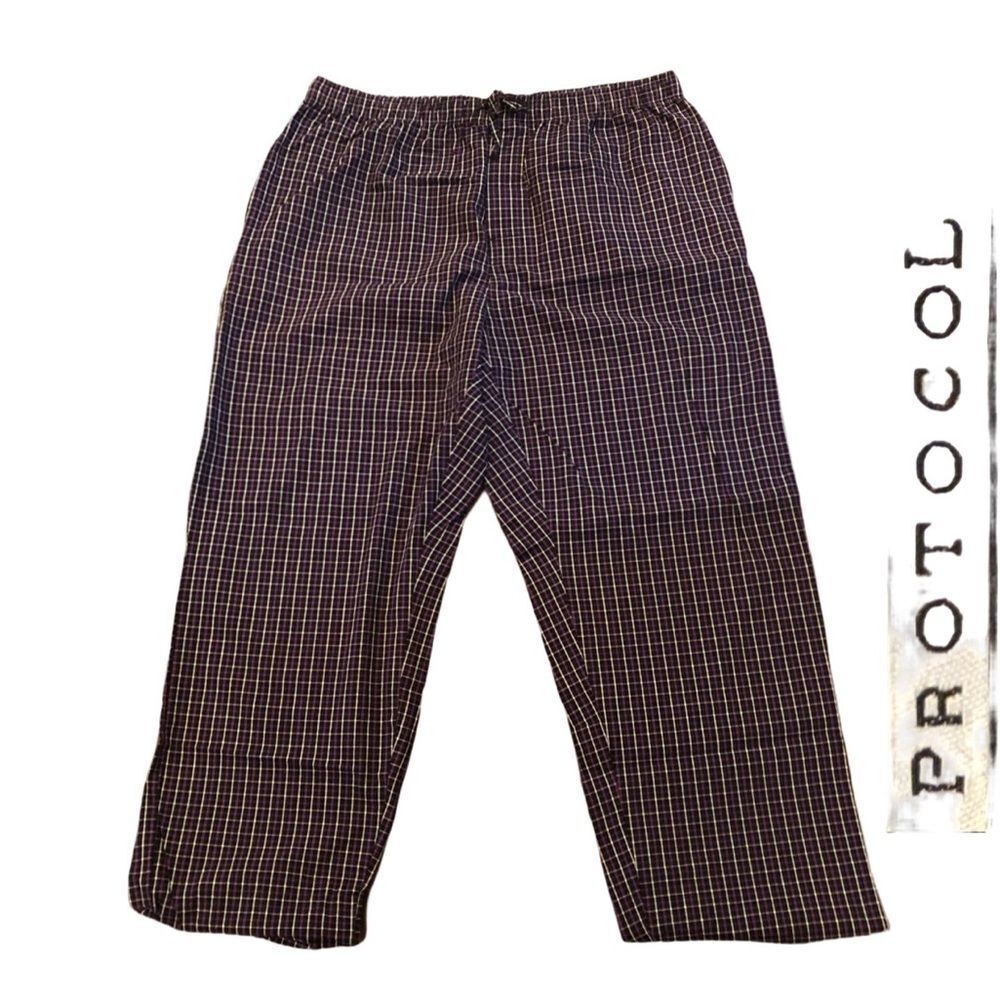 Pajama Pants by‎ Protocol - Plaid, Size L